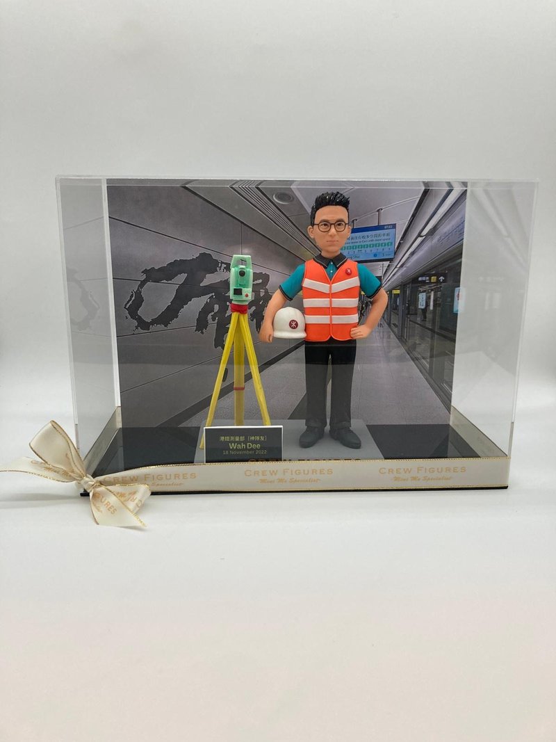 港铁站测量师 场景 工程师公仔 港铁小礼物 升职礼物 - 陶艺 - 陶 多色