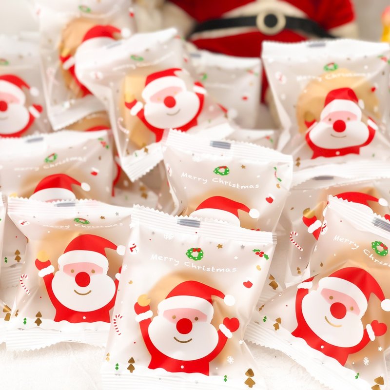 圣诞快闪 圣诞包装幸运签饼 牛奶风味幸运饼干手工饼干 - 手工饼干 - 新鲜食材 黄色