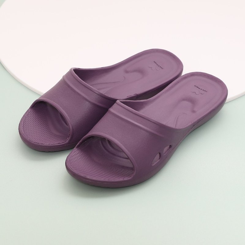 【维诺妮卡】三点支撑 严选Q弹家居拖鞋-紫色 - 室内拖鞋 - 塑料 紫色