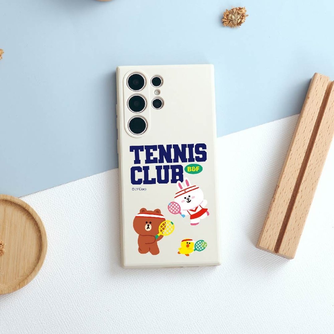 LINE FRIENDS经典-网球俱乐部纯色硅胶SAMSUNG手机壳 - 手机壳/手机套 - 硅胶 多色