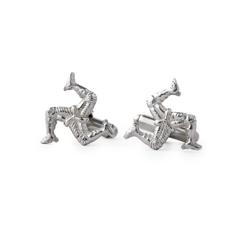 925纯银袖扣 曼岛 英国制造 sterling silver cufflinks 英伦绅士 - 袖扣 - 纯银 银色