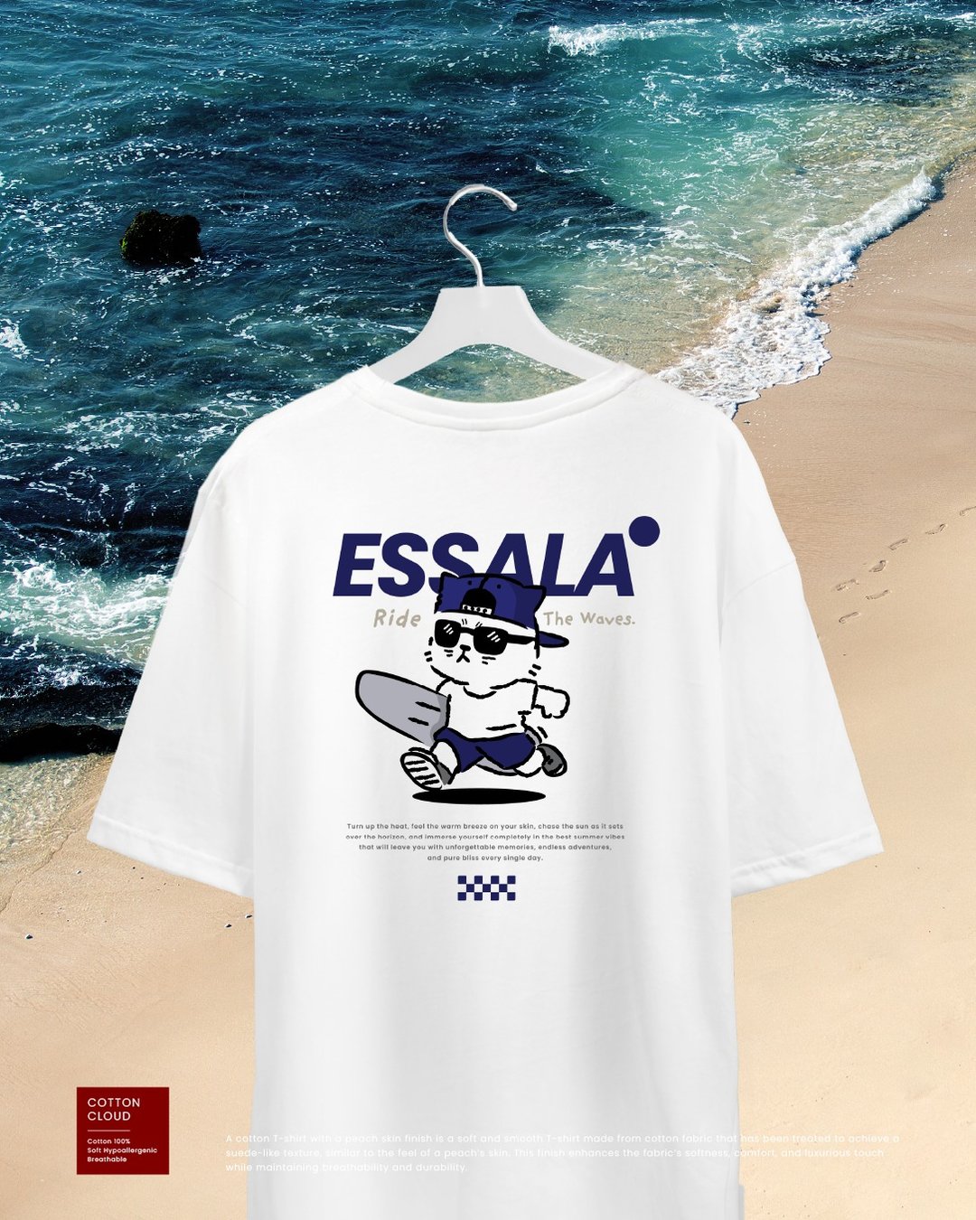 Essala 宽松版型 T-shirt (M) - 男装上衣/T 恤 - 棉 