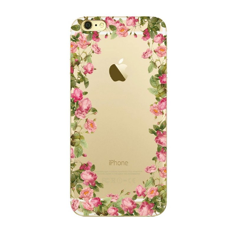 玫瑰花园水晶透明软壳 - 手机壳/手机套 - 其他材质 粉红色