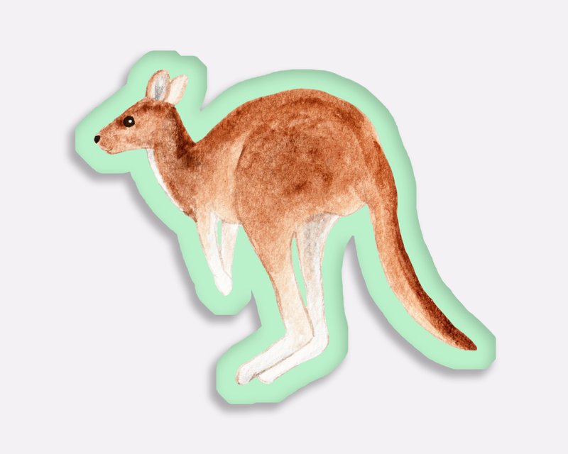 袋鼠 抱枕 咕𠱸 - 枕头/抱枕 - 棉．麻 多色