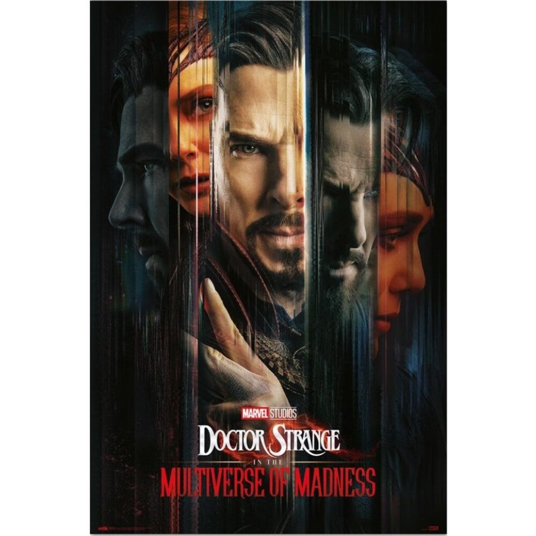 【漫威】奇异博士2:失控多重宇宙 海报(多人拼贴) /MARVEL/DOCTOR - 海报/装饰画/版画 - 纸 黑色