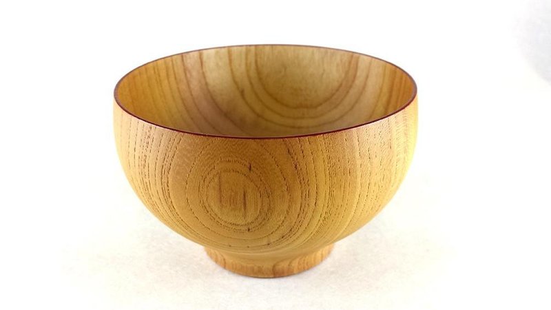 苹果汤碗自然 - 碗 - 木头 卡其色