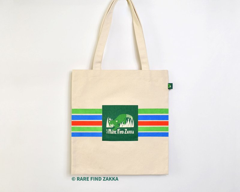 RFZ ORIGINALS 限量手绘帆布托特包 -STRIPES(ver. ka-tsi)- - 手提包/手提袋 - 棉．麻 多色