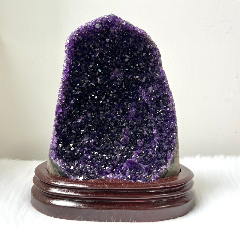 乌拉圭紫晶簇连订造底座 | 水晶 | 水晶簇 | 水晶摆件 - 摆饰 - 水晶 紫色