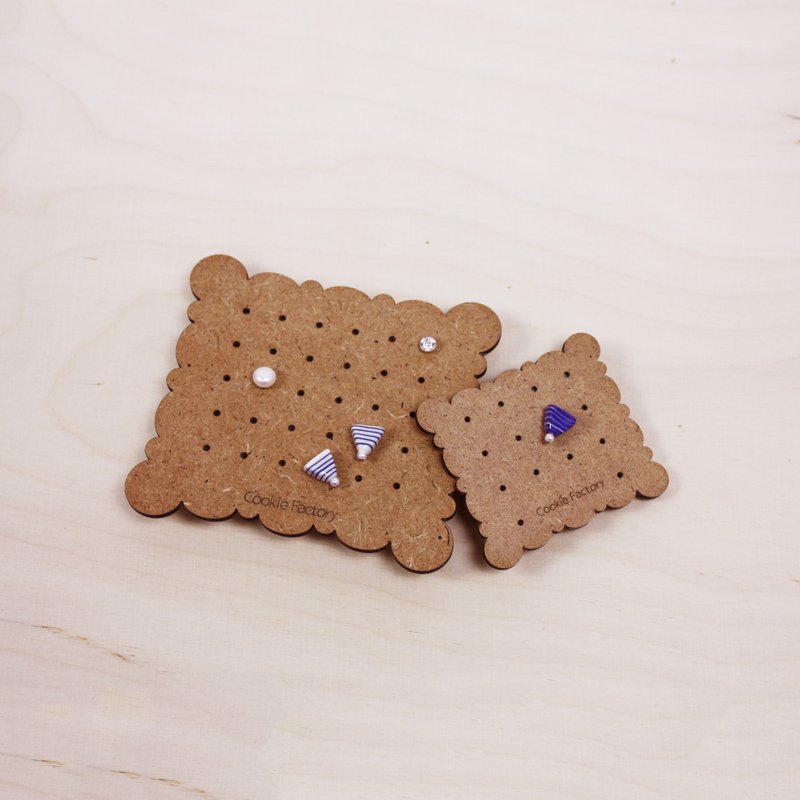 木制耳环架 Pillow云朵枕头造型 家用旅行 友善环境包装 - 收纳用品 - 木头 咖啡色