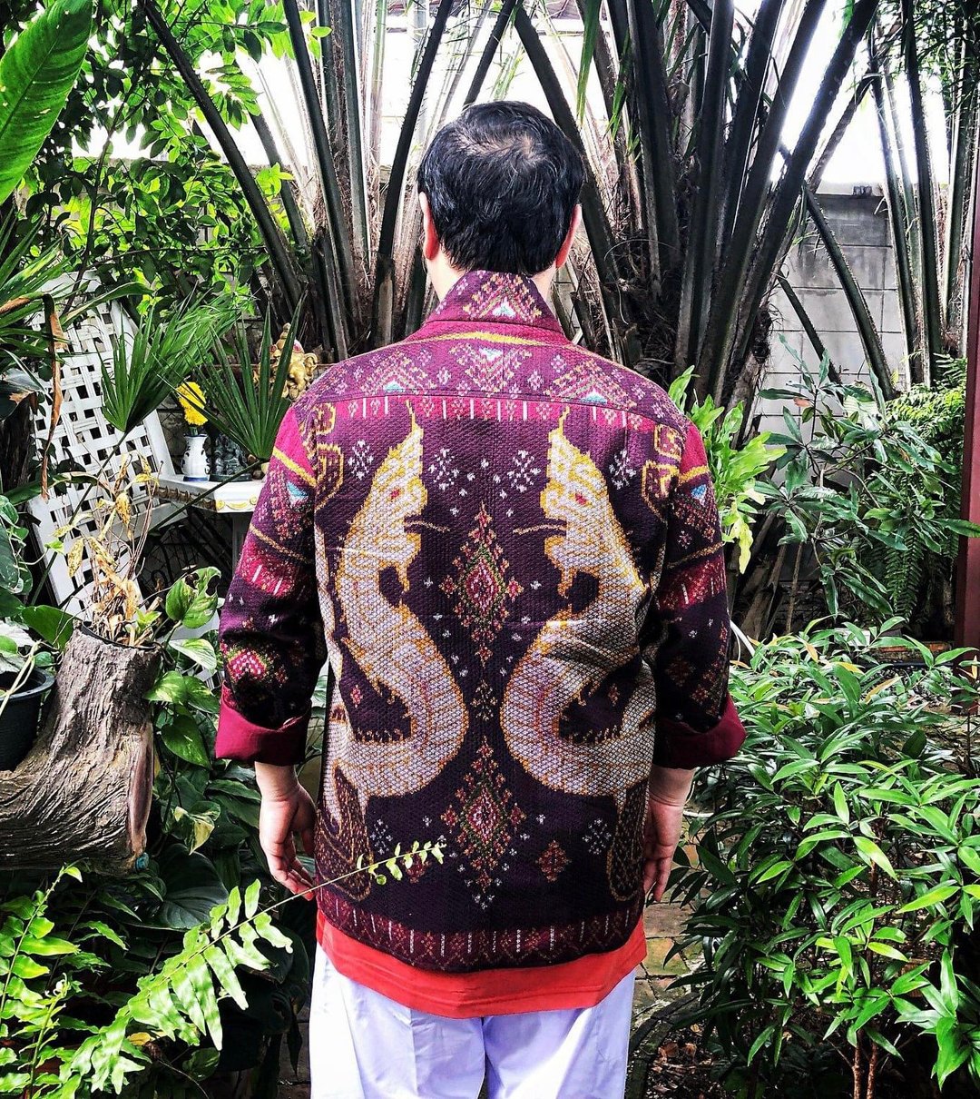 Thai Silk Handwoven Shirt/Over Coat (Phaya Naga) - 女装西装外套/风衣 - 丝．绢 多色