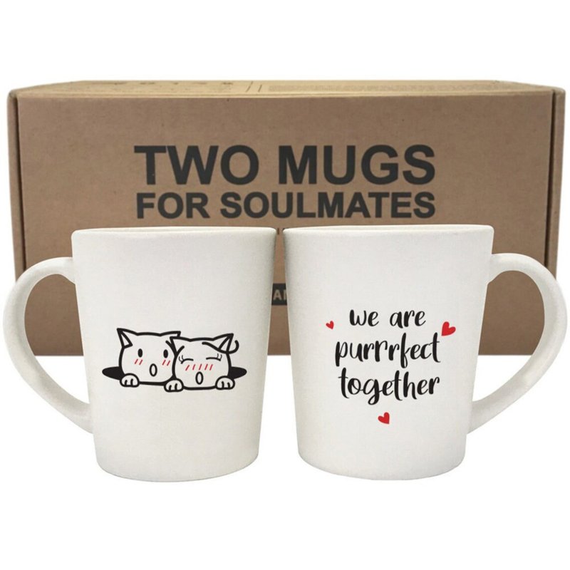 我们永远系在一起 咖啡杯/马克杯对杯组 | HUMAN TOUCH - 咖啡杯/马克杯 - 粘土 白色