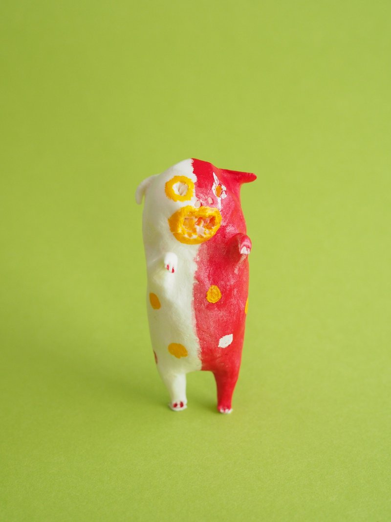 Clown cat - 摆饰 - 粘土 红色