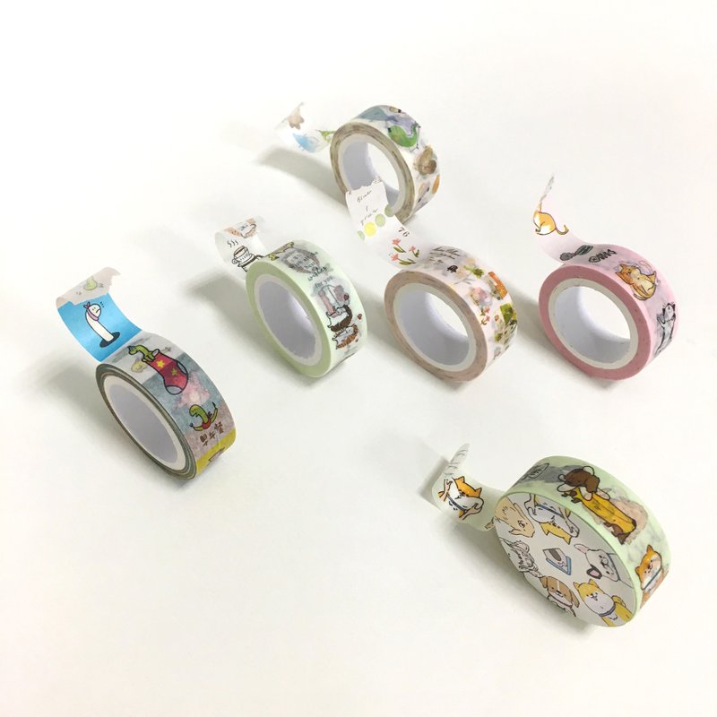 柏格文具 x 原创 【纸胶带】 6款样式 - 纸胶带 - 纸 多色