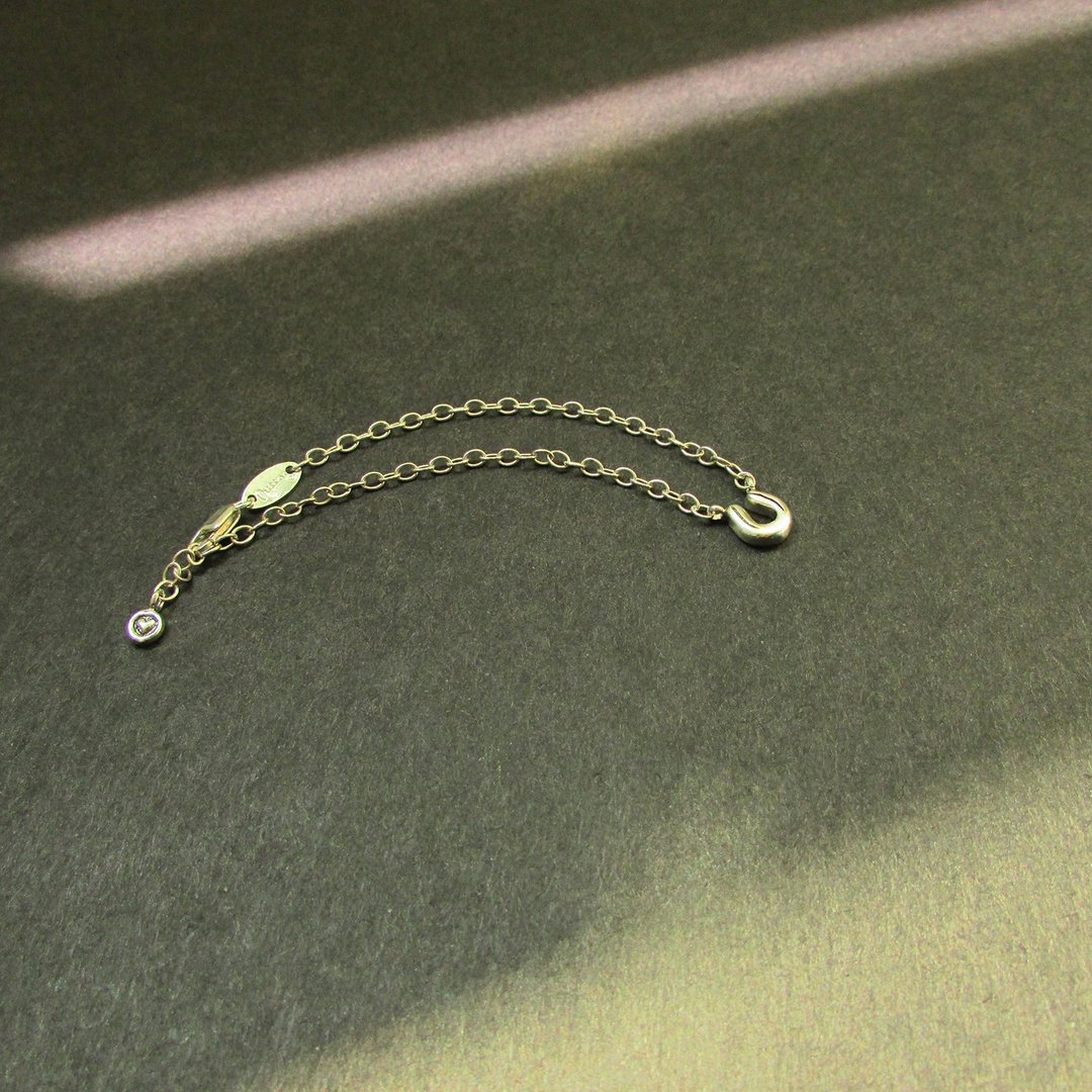 bb horseshoe f bracelet_bb马蹄铁f手链 | 谢礼 花童礼 弥月礼 - 满月礼盒 - 银 银色