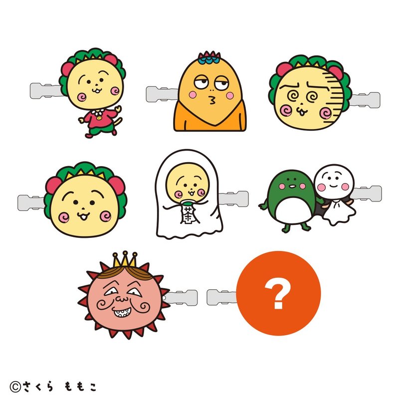 可吉可吉 前发夹 第1弹 - 发饰 - 其他金属 黄色