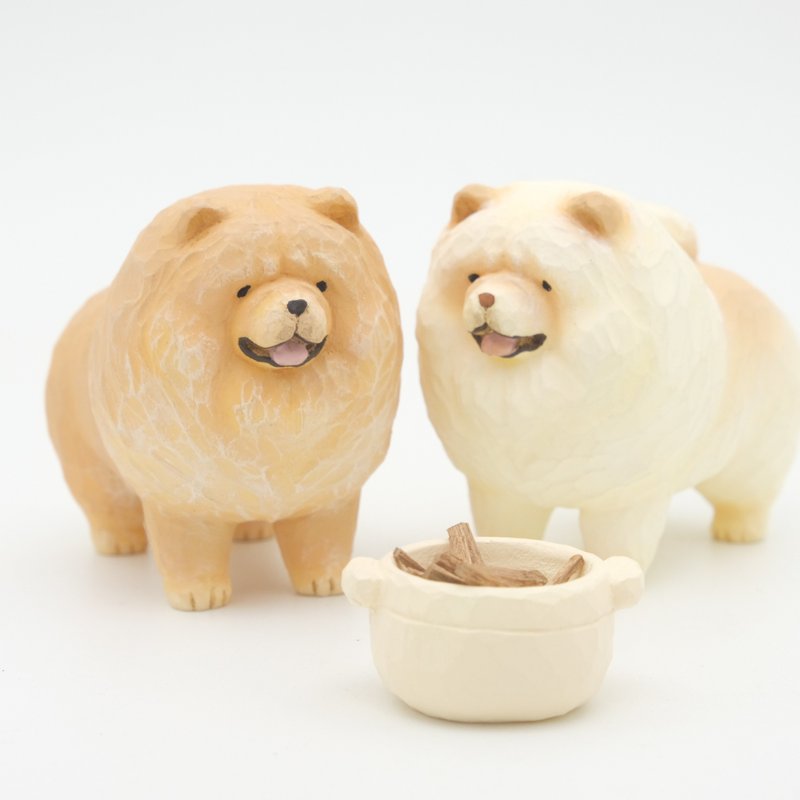 松狮犬 【想宠雕像系列】 - 玩偶/公仔 - 树脂 多色