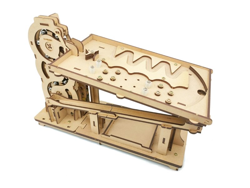 DIY 钢珠双轨道循环式模型 - 标准版 - 木工/竹艺/纸艺 - 木头 