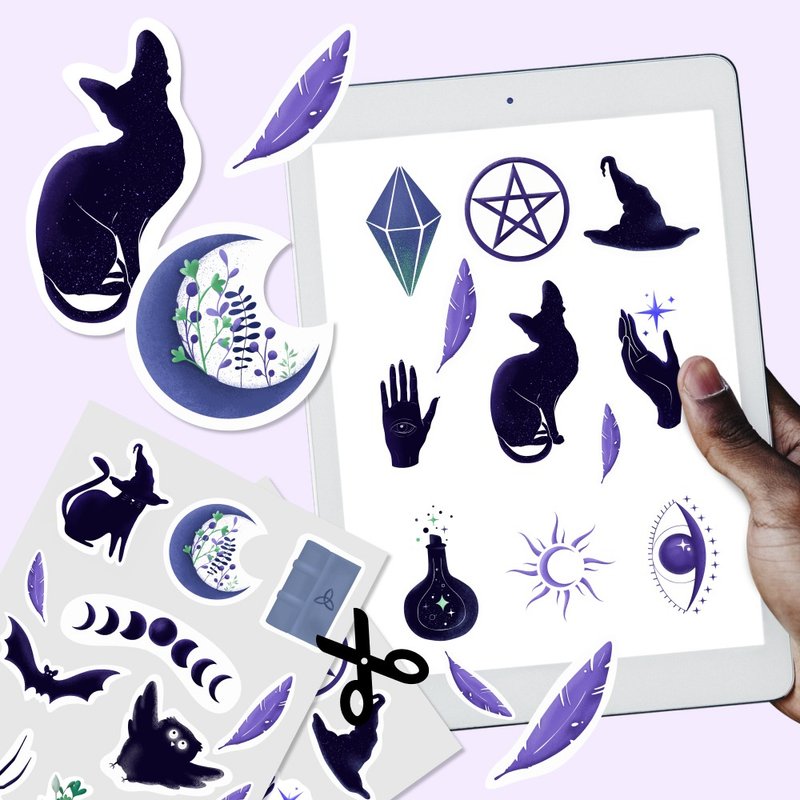 電子貼紙組 / 數位貼紙  / 手帳貼紙 / 贴纸 素材 / 電子 手帳 - 电子手帐及素材 - 其他材质 