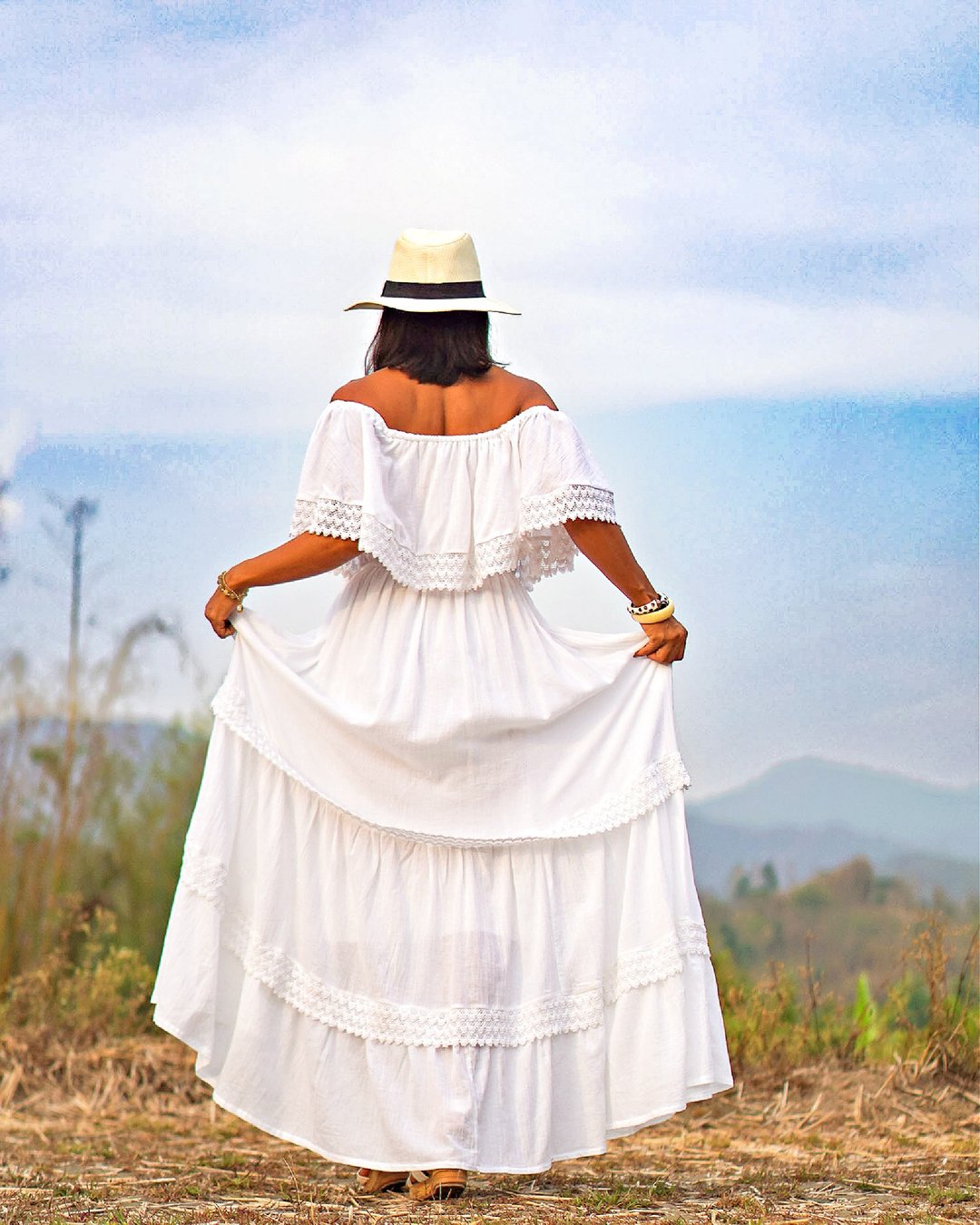 Dress, White Long Dress, Boho Dress, Maxi Dress, Cotton Dress, Summer Dress - 洋装/连衣裙 - 其他材质 