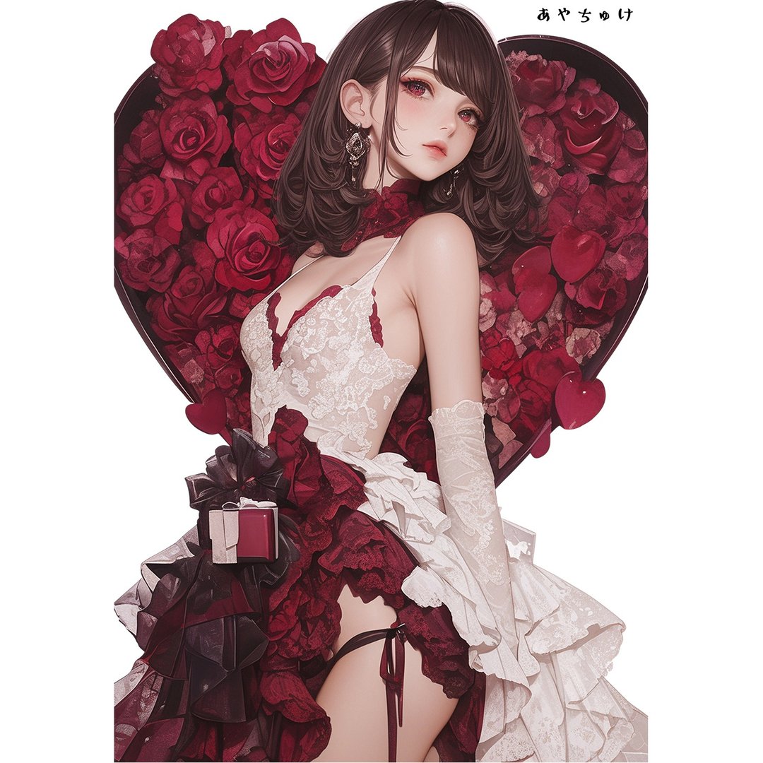 【12月新品6】07-111-0020 人物贴纸 性感情人节女孩 - 贴纸 - 纸 