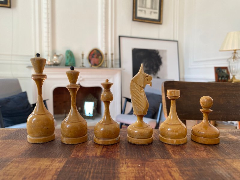 苏联最稀有的国际象棋之一 - 桌游/玩具 - 木头 