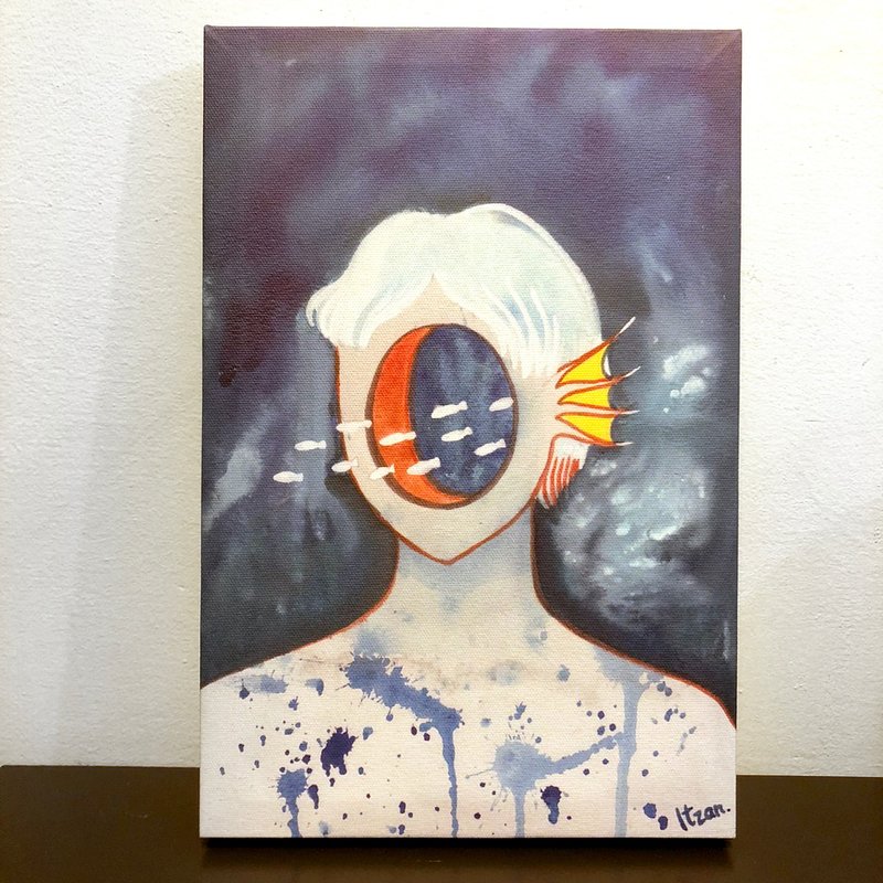 鱼王//无框画 - 海报/装饰画/版画 - 棉．麻 蓝色