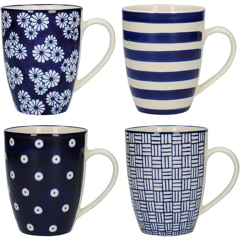 London Pottery / 蓝色郁金香杯组(4入) - 其他杯子 - 陶 蓝色