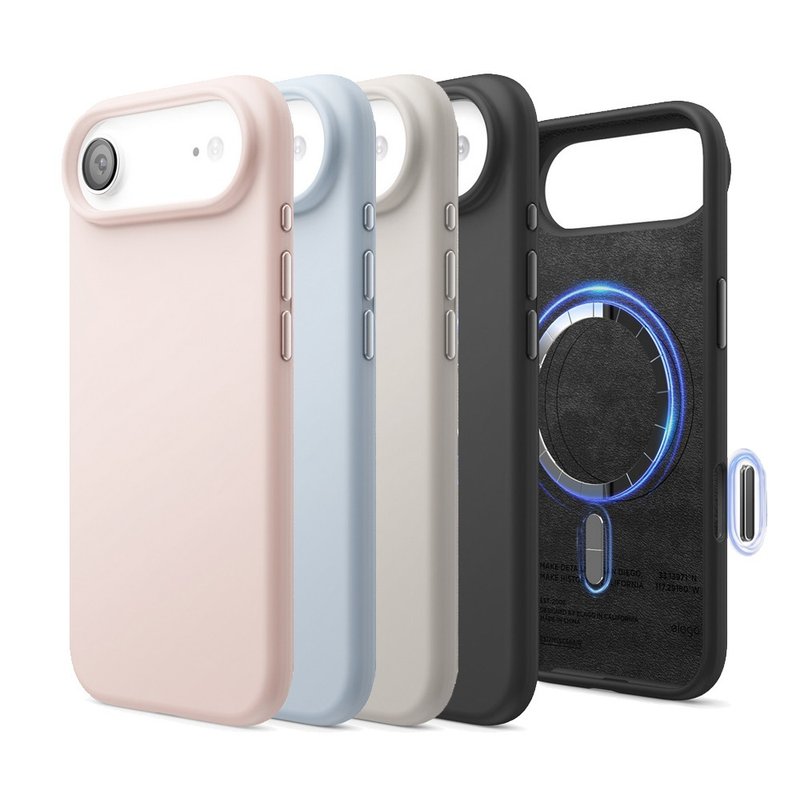 elago iPhone 17 Air 磁吸防摔硅胶手机壳 相机键按钮 - 手机壳/手机套 - 其他材质 
