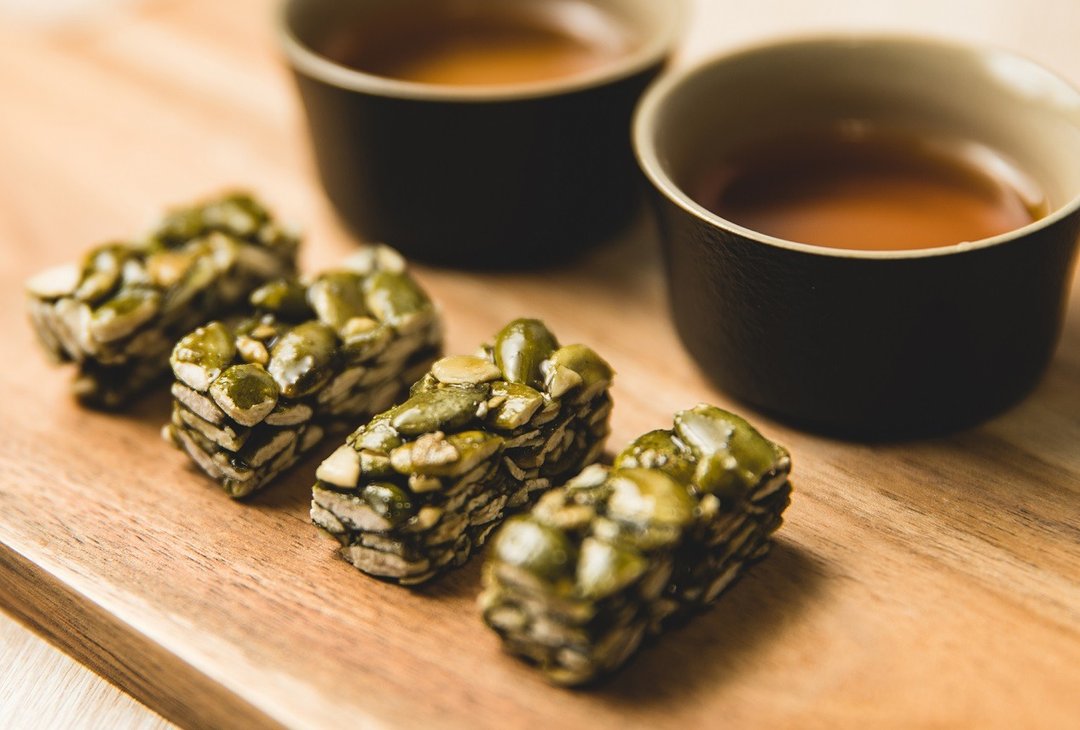 绿茶南瓜子酥 - 手工饼干 - 新鲜食材 多色
