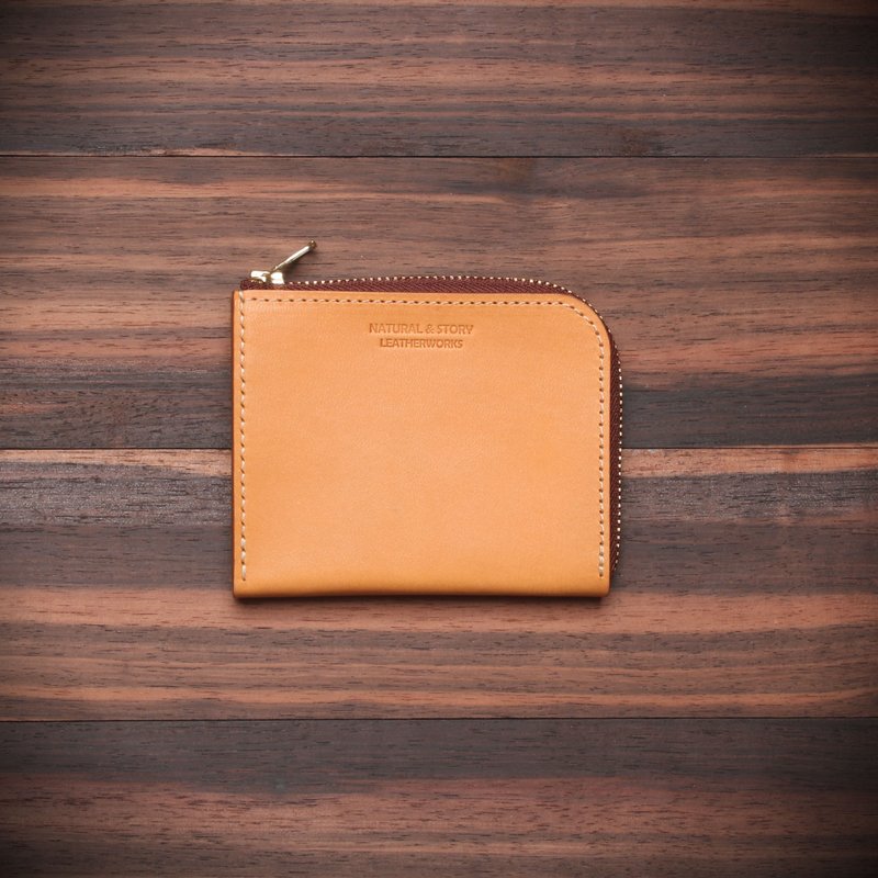 【NS皮件】L型拉链短夹、皮夹、皮包、钱夹、零钱包 (免费打印) - 皮夹/钱包 - 真皮 
