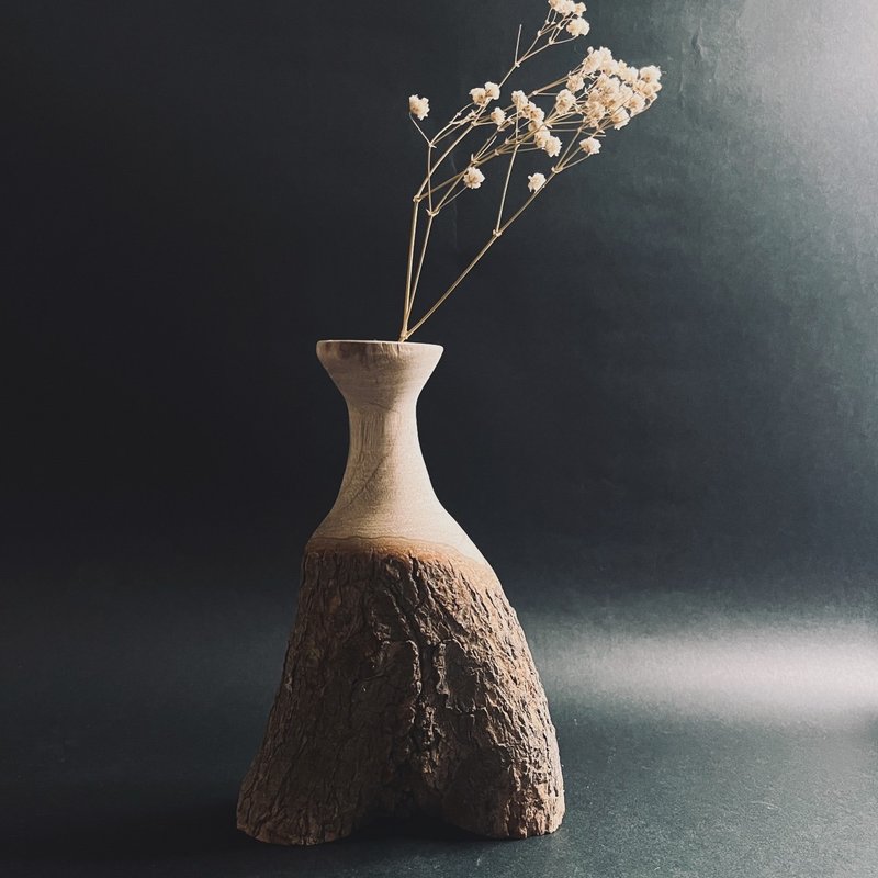 我瘦了(花瓶) - 摆饰 - 木头 咖啡色