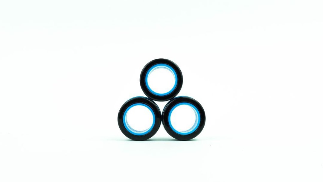 乌克兰原装 FinGears 指尖环 | 黑蓝  | 三种尺寸 - 玩具/玩偶 - 其他材质 蓝色