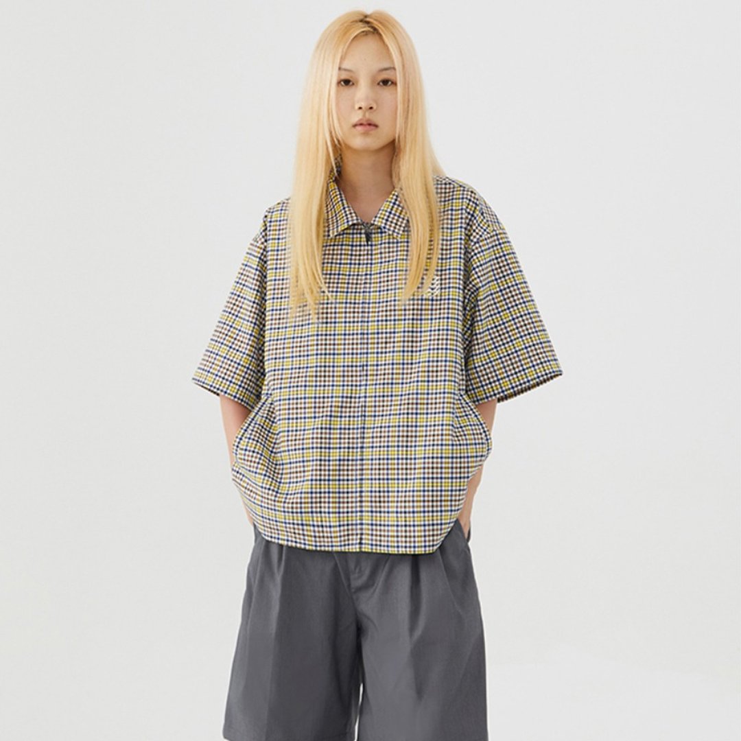 San Francisco Shirts 三藩短袖格纹衬衫 無性別穿搭 - 女装衬衫 - 棉 多色