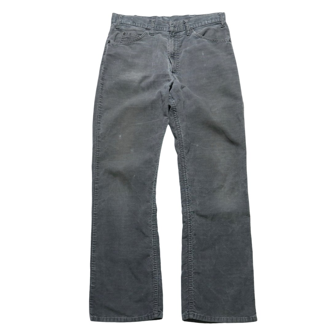 80s Levis 美国制 灰色灯芯绒靴型裤 - 男士长裤 - 其他材质 灰色
