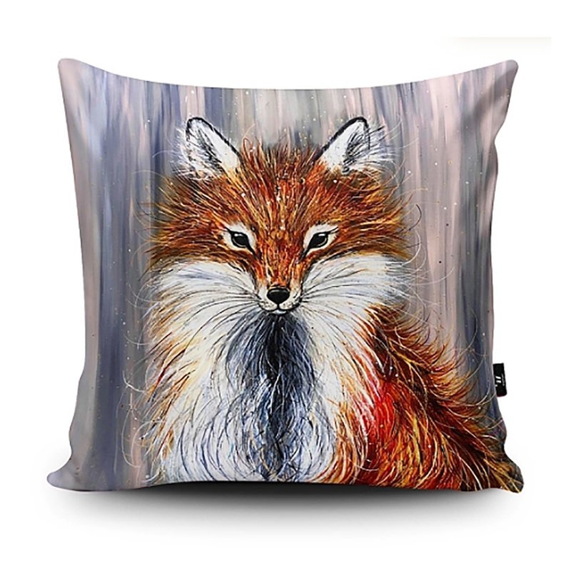 WRAPTIOUS / 手工抱枕 / 神奇的狐狸先生 - 枕头/抱枕 - 人造皮革 灰色