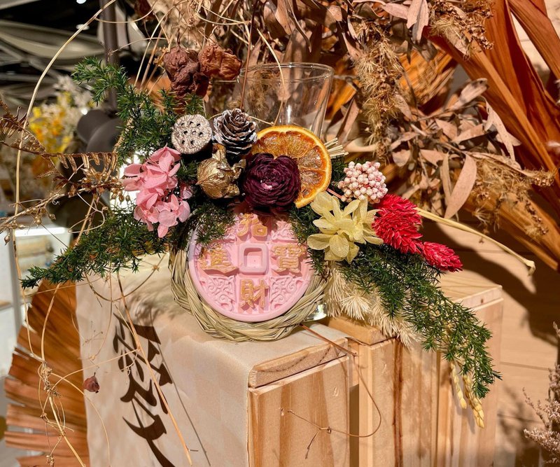 【凝香小铺】新春布置 招财进宝香氛注连绳 - 香薰/精油/线香 - 植物．花 