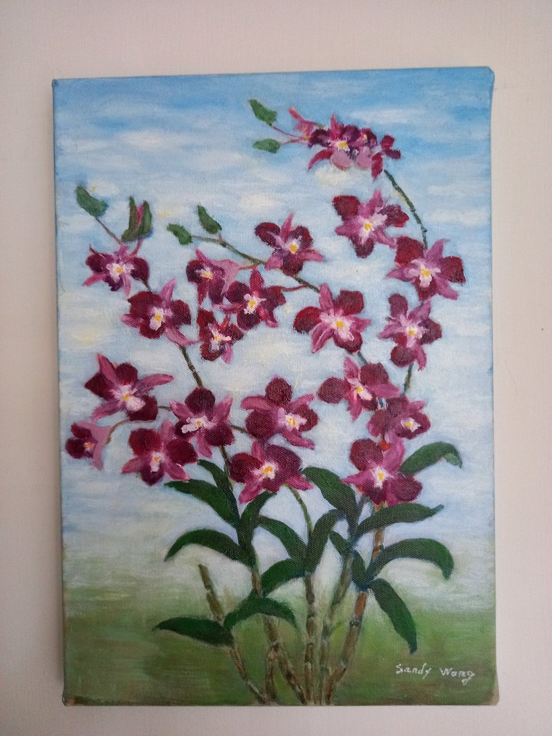 Sandy wong油画创作原作     快乐天使 - 海报/装饰画/版画 - 其他材质 紫色