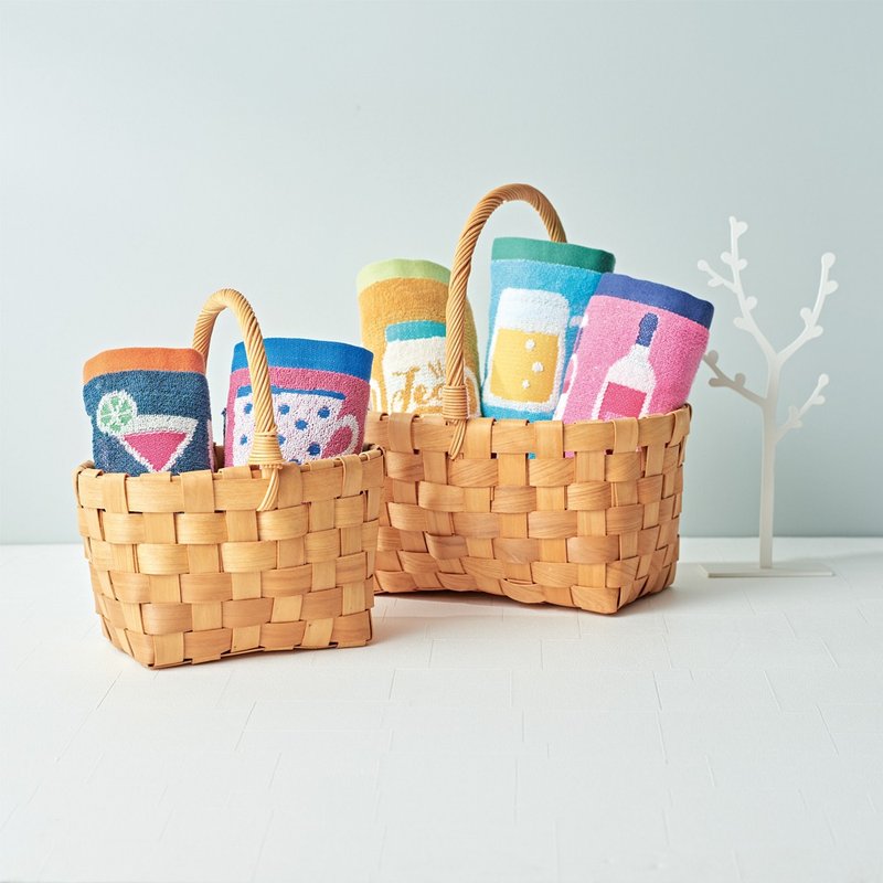 日本丸真 Porukka Pattern葡萄牙制北欧插画创意毛巾 - 毛巾浴巾 - 棉．麻 多色