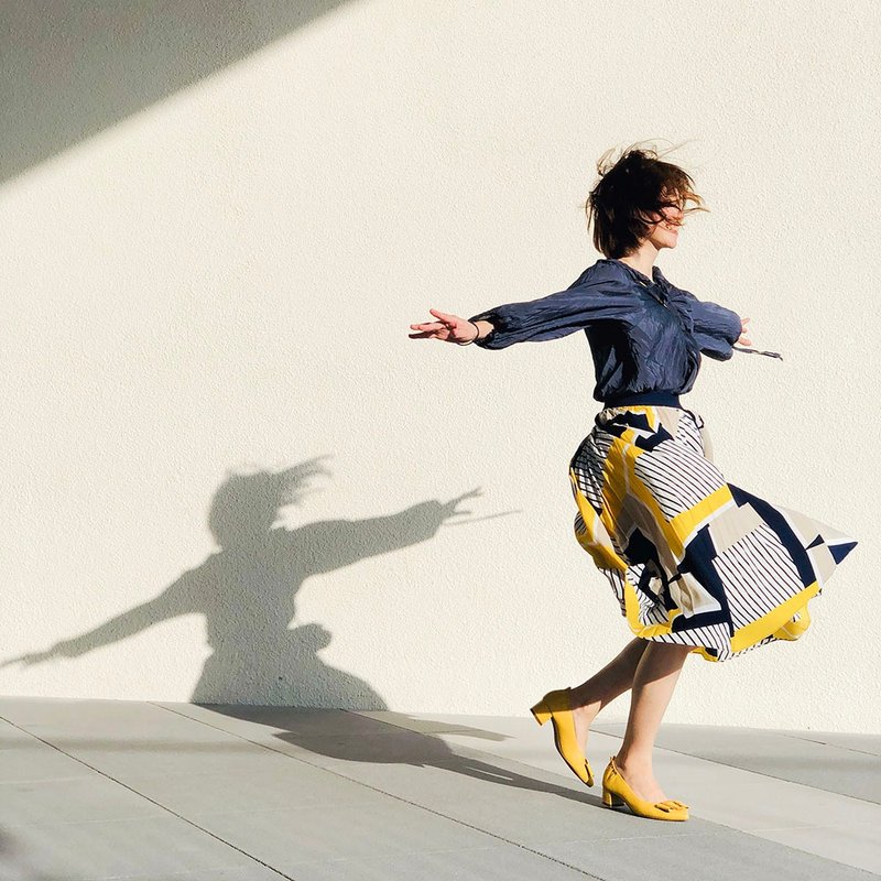 小步舞曲 后松紧尖头低跟鞋 零码 - 高跟鞋 - 真皮 多色