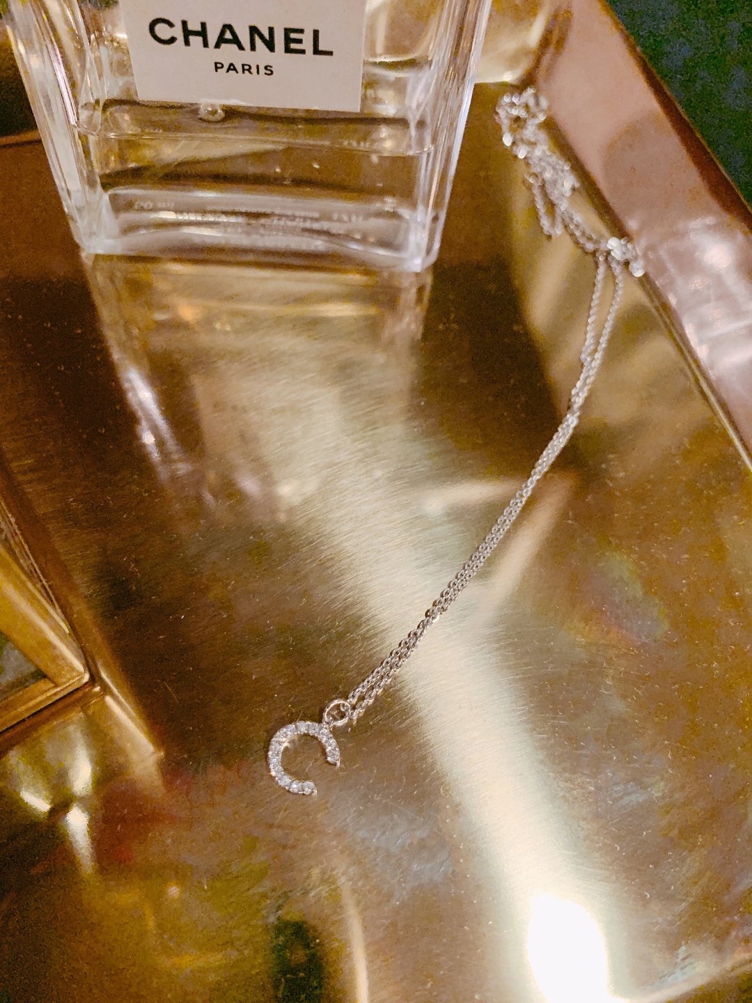 字母钻石项链 真钻 高品质纯手工 不掉色可不拆 Diamond Necklace - 项链 - 钻石 银色