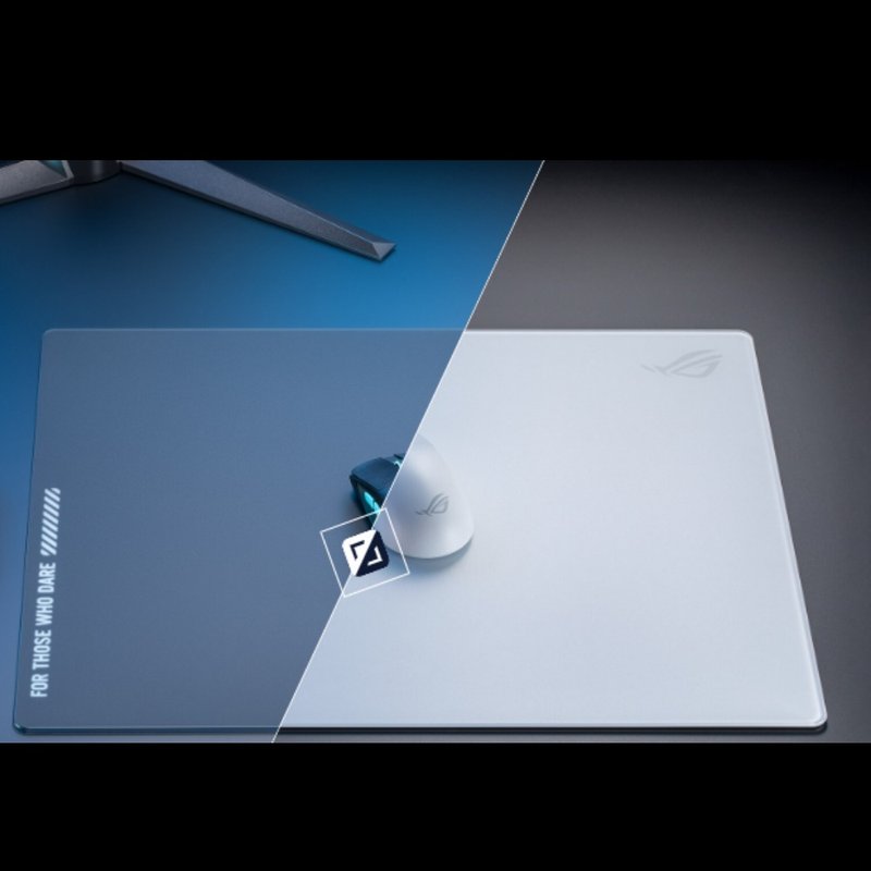 ASUS 华硕 ROG Moonstone Ace L 玻璃鼠垫 - 鼠标垫 - 玻璃 多色