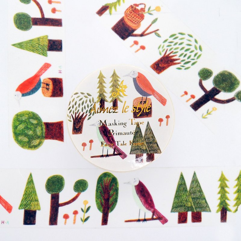 Aimez le style纸胶带-童话森林<A04765> - 纸胶带 - 纸 多色