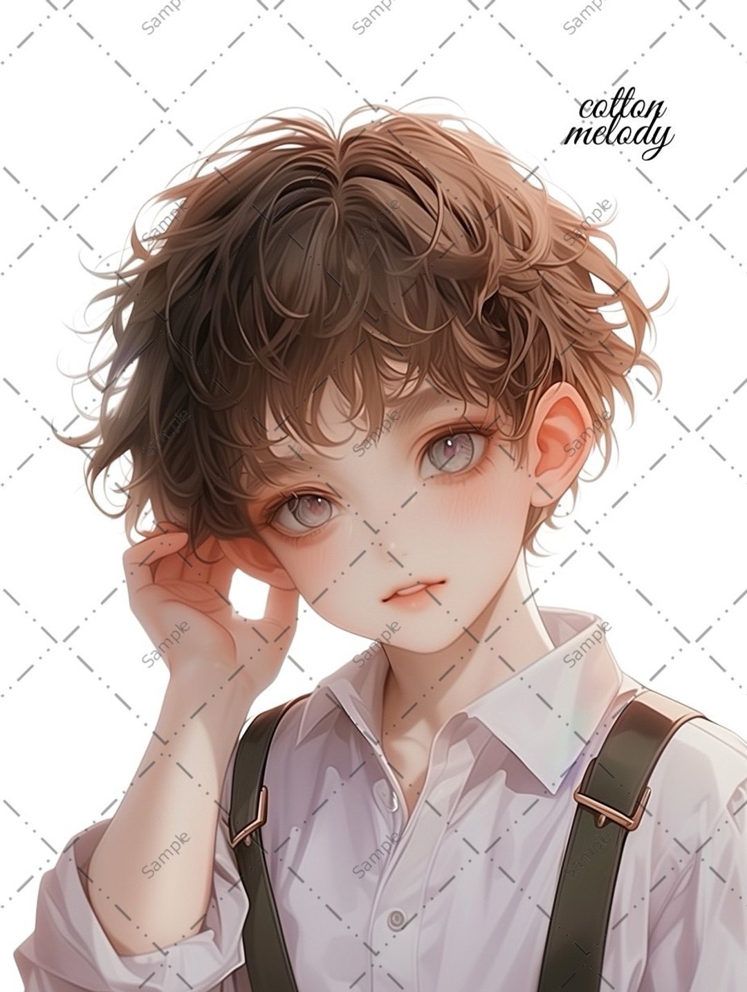 original sticker no.1352 人物贴纸 原创贴纸 人物贴纸 女孩贴纸 原创人物贴纸 - 贴纸 - 纸 