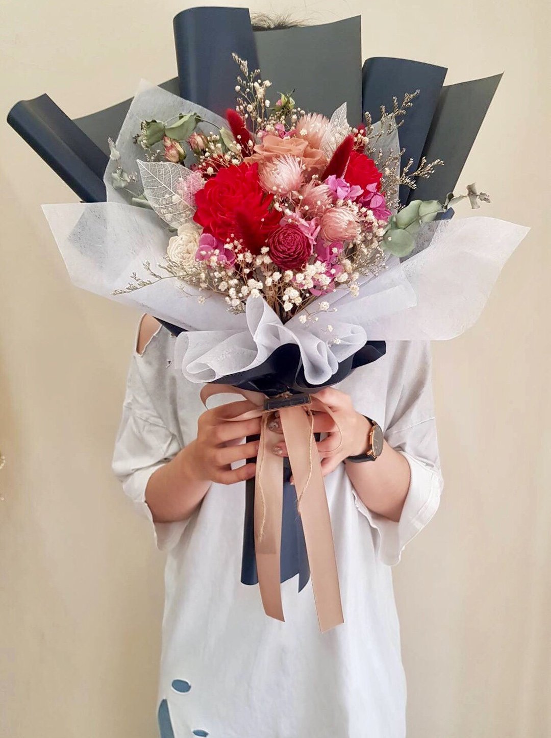 求婚花束【我爱你没理由】干燥花束 干燥花捧花 母亲节花束 捧花 - 干燥花/捧花 - 植物．花 