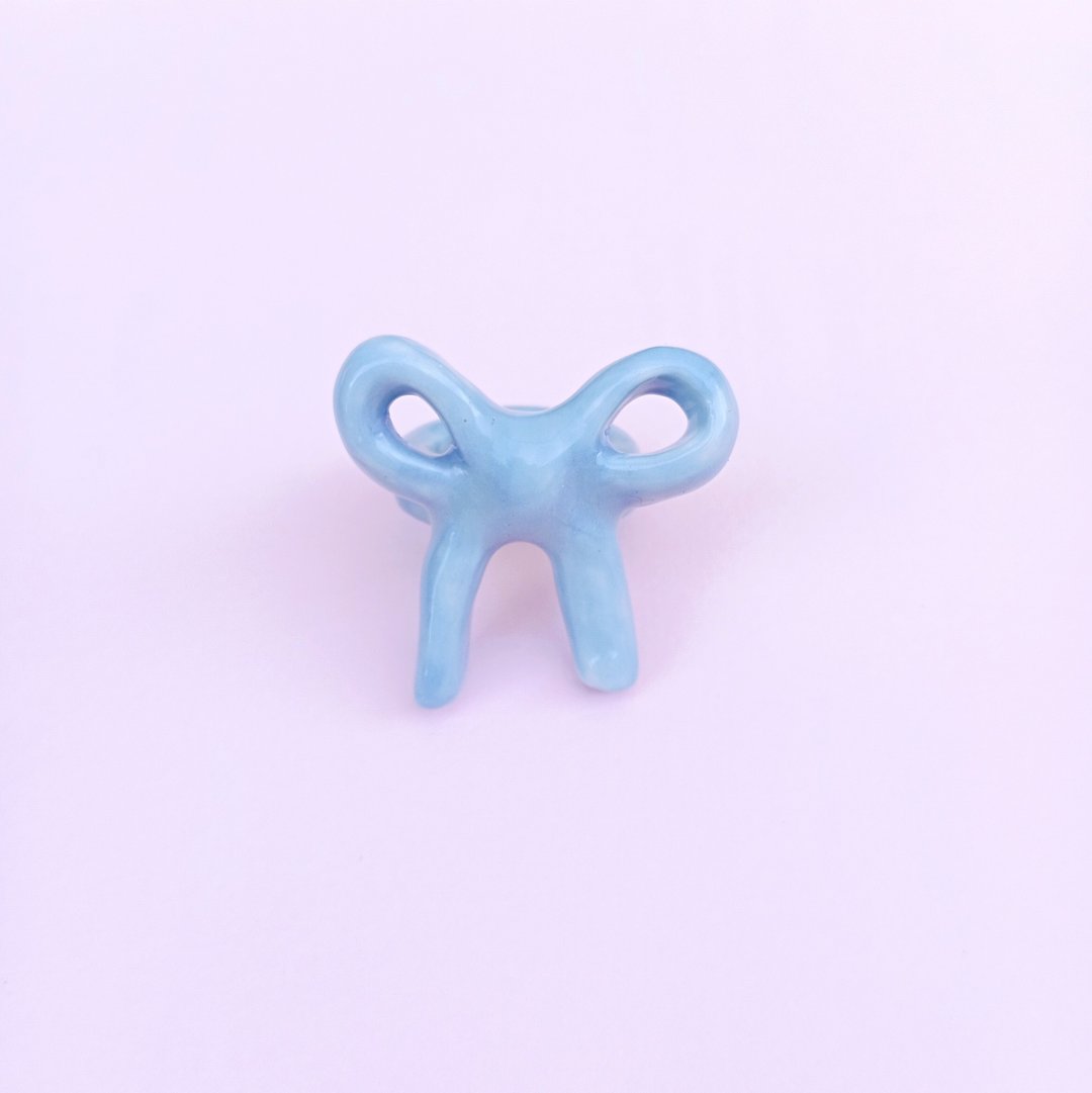 蝴蝶结戒指 - 瓷质饰品 - 戒指 - 瓷 多色
