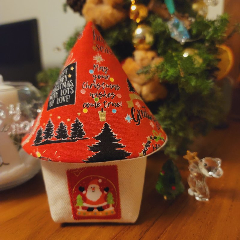 精灵小屋  圣诞小屋 收纳盒 糖果盒 饰品收纳 - 其他 - 棉．麻 红色