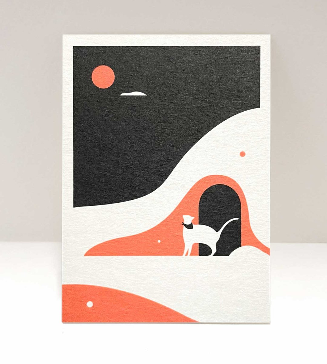 ART PRINT | VN Cat 03 - 卡片/明信片 - 纸 黑色