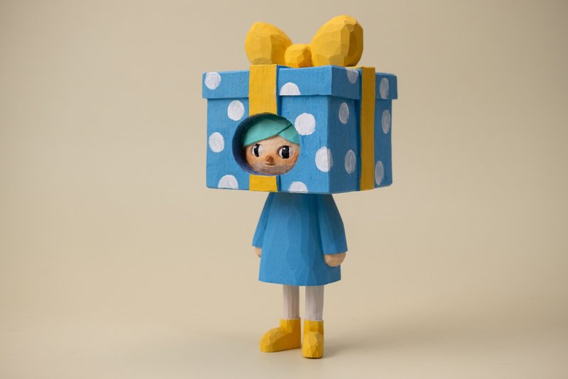 Gift Uni - 玩偶/公仔 - 木头 蓝色