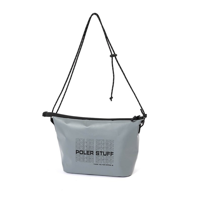 日本限定POLER HIGH&DRY PVC SACOCHE 防水轻便袋收纳包 / 灰 - 侧背包/斜挎包 - 其他材质 灰色