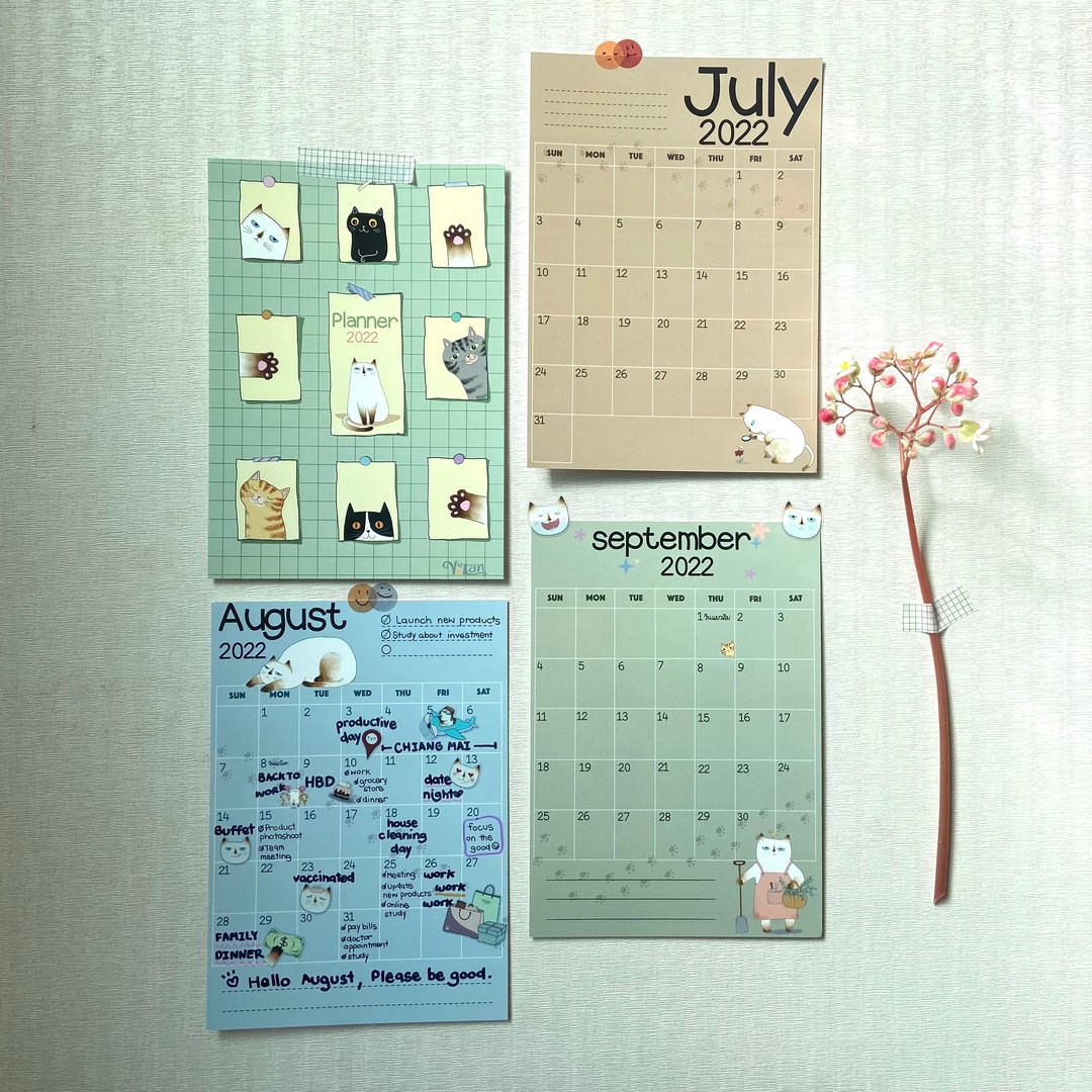 VILAN Postcard Planner 2022 - 年历/台历 - 纸 多色